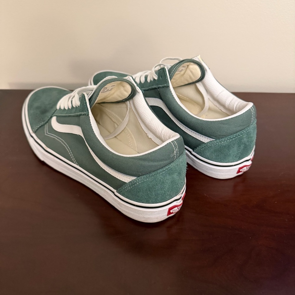 Vans Old Skool Size 12 Green Suede - Picture 4 of 11